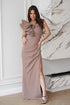 Robe longue model 197546 Bicotone